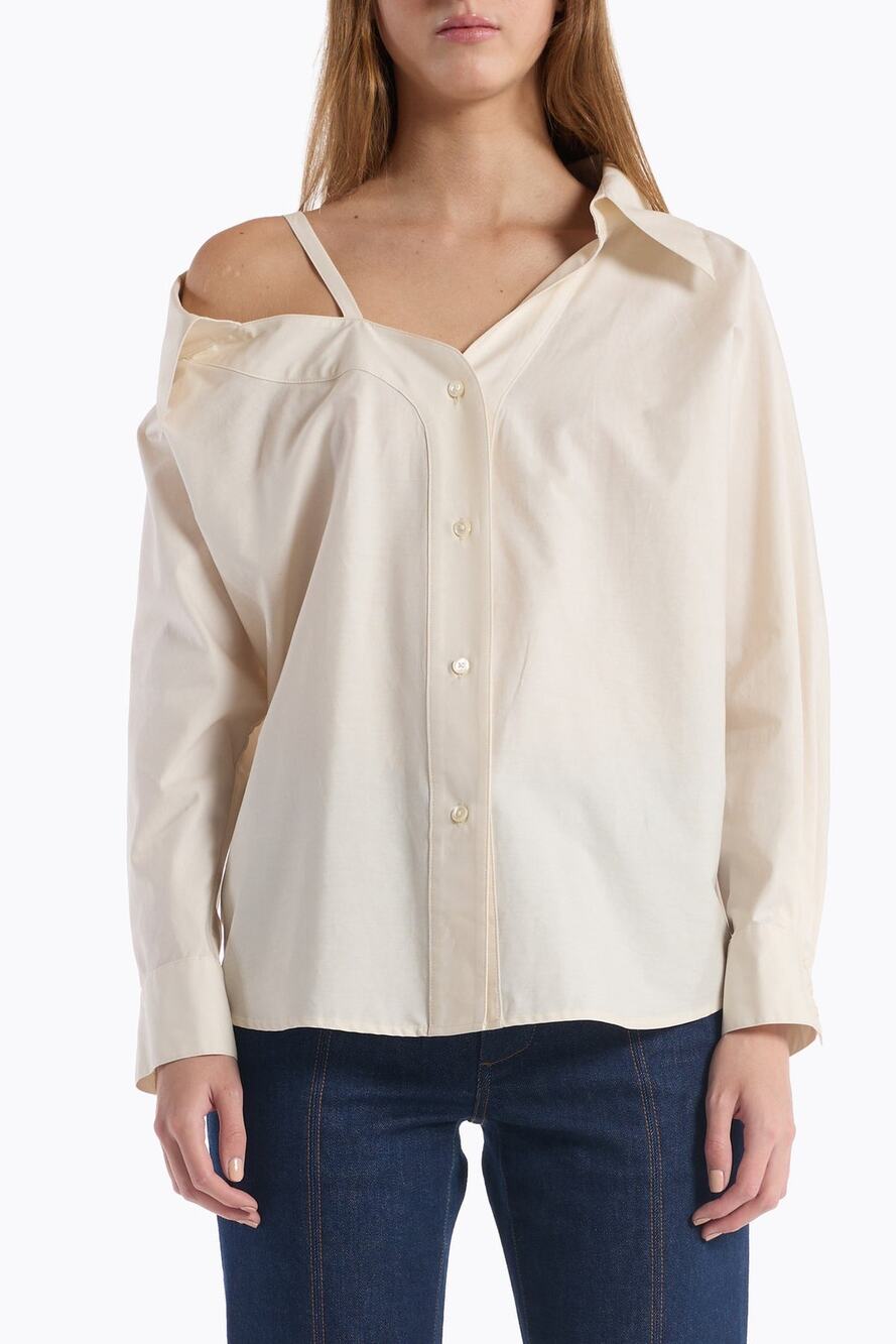 Christy Lynn Dasha Off Shoulder Top in Ecru M